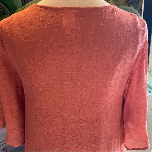 Vici Flawless Ruffled Terra Cotta v-neck Tunic Slip dress - Picture 14 of 16